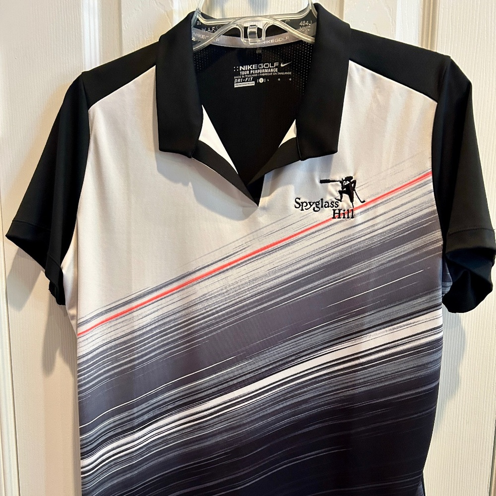 Nike Spyglass Hill Black with Grey and Red Accents Large